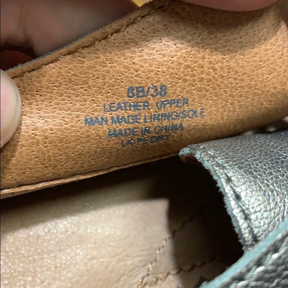 Lucky Brand Peony heels in metallic pewter silver - Picture 6 of 8